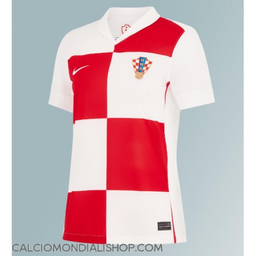 Maglie da calcio Croazia Prima Maglia Femminile Europei 2024 Manica Corta